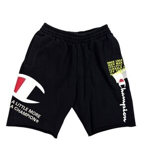 Champion Behind The Label Super Fleece Shorts Mens‎ Size M Heavyweight Black